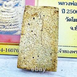 Certificate Somdej Nakpog Buddha Naga Cobra 7head Shield Kuay Thai Amulet #18419