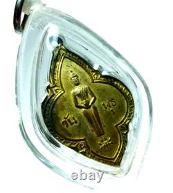 Certificate Thai Buddha Amulet Phra LP Jard Wat Bang Ka Bao BE 2495 Authentic