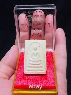 Certificate Thai Buddha Amulet Very Rare Phra Somdej Wat Rakang Roon 122 Yrs