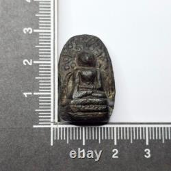 Certified Phra Kong, Wat PhraKongRuesi, Ancient black clay, Thai Buddha Amulet