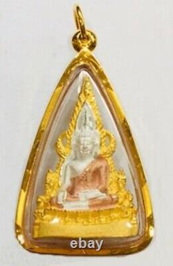 Chinnarat Buddha Thai 18K Pendant Amulet Holy Talisman Carved Fine Gold Jewelry
