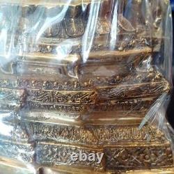 Chinnarat Phar Buddha Statue Thai Brass Amulet heal Antique Meditation Sacred