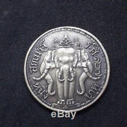 Coin Phra Somdej Rama 5 King 1 Baht Thailand Thai Amulets Buddha Antiques Lucky