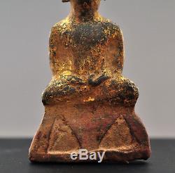 Crowned Buddha, Phra Ngan amulet, late Ayutthaya, Thailand / Siam, Asian art