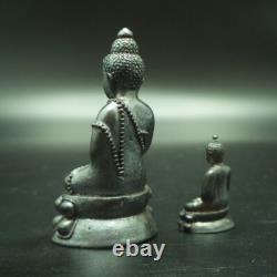 Double PHRA KRING 215 YRD BUDDHA BELL LP PAE W. SUTAS THAI AMULET PENDANT STATUE