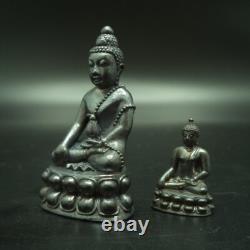 Double PHRA KRING 215 YRD BUDDHA BELL LP PAE W. SUTAS THAI AMULET PENDANT STATUE