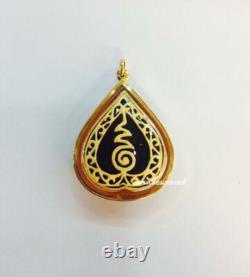 Emerald Buddha Amulet Pendant 18K Gold-Plated Waterproof Case Sacred Thai Luck 2