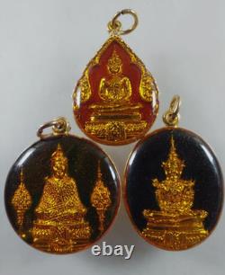 Emerald Buddha behind King Rama I year1981 Thai Amulet 3Holy Wat Pho(Chetuphon)