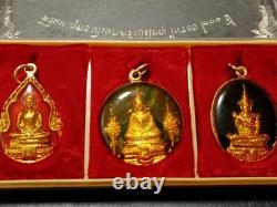 Emerald Buddha behind King Rama I year1981 Thai Amulet 3Holy Wat Pho(Chetuphon)
