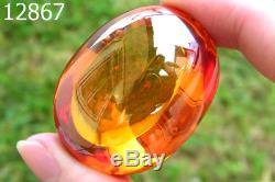 Energize Yellow Orange Naga Eye Gem Crystal Medium Soap Luck Thai Buddha Amulet