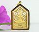 Famous Solid 18K 75% Pure Gold Framed Thai Buddha Sothorn Amulet Pendant