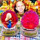 Fine Art Pidta Buddha Closed Eye Kb Ariyachat Peacock Love Pink Thai Amulet 9100