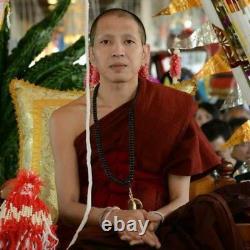 Fine Art Pidta Buddha Closed Eye Kb Ariyachat Peacock Love Pink Thai Amulet 9100