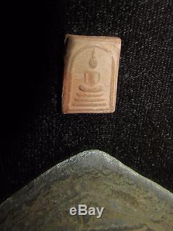 Framed Group Antique Thai Burmese Ceramic Religious Buddha Reliefs