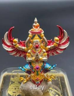 Garuda Bird God Phra Ya Krut Buddha Thai Amulet Charm Pendant Real