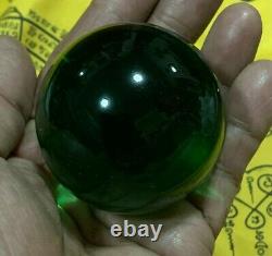 Gems Naga Eye Crystal Real Lucky Buddha Talisman Rich Money Thai Amulet Green