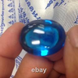 Gems Naga Eye Crystal Real Powerful Buddha Blue Thai Amulet Holy Love Talisman