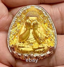 Genuine Buddhist art of Phra Pidta Lp Toh Thai Buddha Amulet Talisman Charm A125