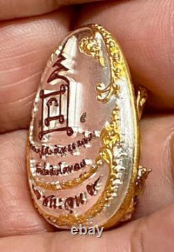 Genuine Buddhist art of Phra Pidta Lp Toh Thai Buddha Amulet Talisman Charm A125