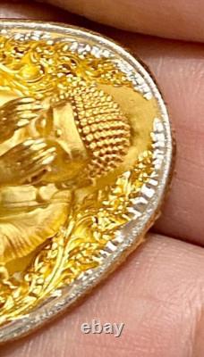 Genuine Buddhist art of Phra Pidta Lp Toh Thai Buddha Amulet Talisman Charm A125