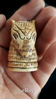 Genuine LP Derm Talisman Amulet Thai Magic Buddha Lucky Pendant BE. 2482