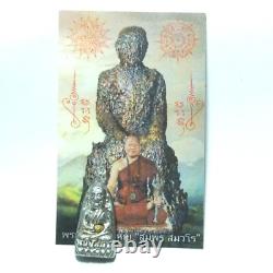 Genuine Leklai Silver Gold LP Thuad Mystery Ajan Sompron Thai Buddha Amulet