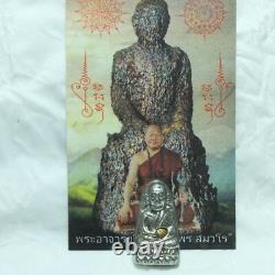 Genuine Leklai Silver Gold LP Thuad Mystery Ajan Sompron Thai Buddha Amulet