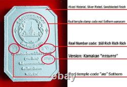 Genuine Phra Buddha Sothorn 255th Thai Amulet Wealth Luck Protection Rare S3