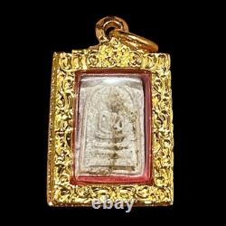 Genuine Thai Buddha Amulet Phra Somdej Lp Pae (LP TOH) Holy Guarantee Card K467
