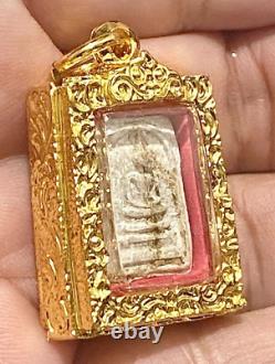 Genuine Thai Buddha Amulet Phra Somdej Lp Pae (LP TOH) Holy Guarantee Card K467