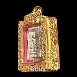 Genuine Thai Buddha Amulet Phra Somdej Lp Pae (LP TOH) Holy Guarantee Card K467