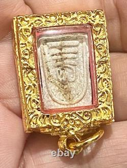 Genuine Thai Buddha Amulet Phra Somdej Lp Pae (LP TOH) Holy Guarantee Card K467