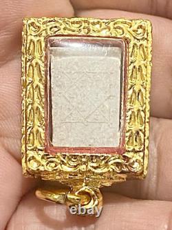 Genuine Thai Buddha Amulet Phra Somdej Lp Pae (LP TOH) Holy Guarantee Card K467