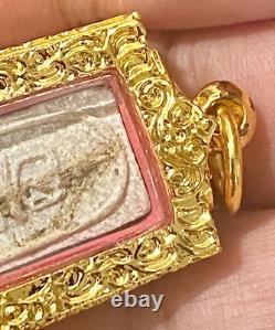 Genuine Thai Buddha Amulet Phra Somdej Lp Pae (LP TOH) Holy Guarantee Card K467