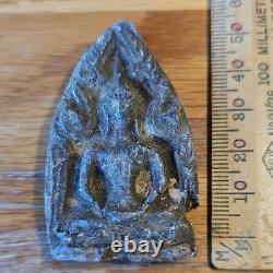 Genuine Thai Buddha Khun Phan Powerful Amulet, Set In Stainless Steel Case