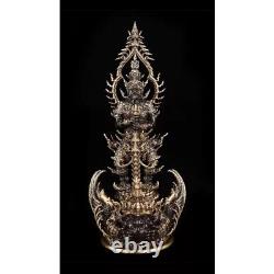 Giant God Wessuwan Worship Bronze Art Statue LP Wichit Mantra Thai Buddha Amulet