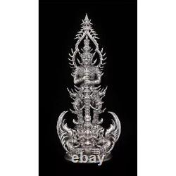 Giant God Wessuwan Worship Bronze Statue LP Wichit Mantra Art Thai Buddha Amulet