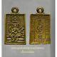 Gift thai Amulet Phra Buddha Nuea Phrom Coin Wat Sakae Code Mixed Gold Wealth