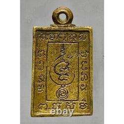 Gift thai Amulet Phra Buddha Nuea Phrom Coin Wat Sakae Code Mixed Gold Wealth