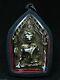 Gilded Gold Buddha Khun Pan Glazed Ayutthaya Figure Thai Power Charms Amulet