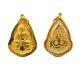 Gold 18k LP Sothorn Pendant Thai Amulet Buddha Gift Sacred Talisman Fortune