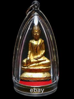 Gold Phra Kring Fai Dab 1973 Buddha Amulet LP Thob Wat Chon Dan