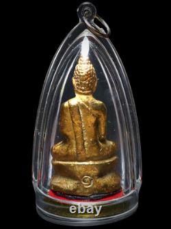 Gold Phra Kring Fai Dab 1973 Buddha Amulet LP Thob Wat Chon Dan