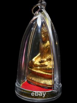 Gold Phra Kring Fai Dab 1973 Buddha Amulet LP Thob Wat Chon Dan