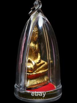 Gold Phra Kring Fai Dab 1973 Buddha Amulet LP Thob Wat Chon Dan