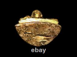 Gold Phra Kring Fai Dab 1973 Buddha Amulet LP Thob Wat Chon Dan