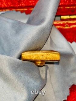 Gold-Plated Thai Amulet Buddha Somdej Benjapakee with Phra Rod & Garuda Rare