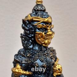Golden Face Giant God Thao Wessuwan Sacred Thai Amulet 8 Statue