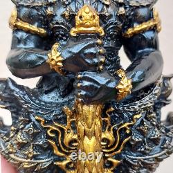 Golden Face Giant God Thao Wessuwan Sacred Thai Amulet 8 Statue