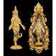 Golden Lord Buddha Descended from Tavatimsa Heaven Thai Amulet Pendant